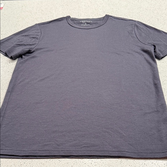 Men’s Merino Crew Neck T-Shirt Dark Gray Size S - Picture 9 of 12